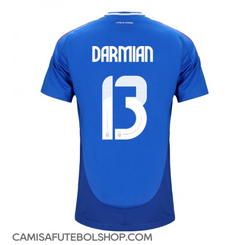 Camisa de time de futebol Itália Matteo Darmian #13 Replicas 1º Equipamento Europeu 2024 Manga Curta